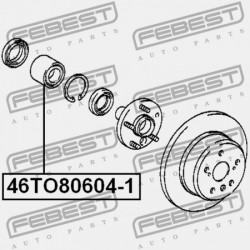 HÁTSÓ KERÉKAGYCSAPÁGY TOYOTA COROLLA AE10,CE10,EE10 1991.06-2002.06 JP 90369-38018