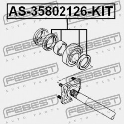 GOLYÓSCSAPÁGYAS HÁTSÓ FÉLTENGELY MEGHAJTÓ KÉSZLET SUZUKI SIDEKICK SE416 1996-1998 09269-35010