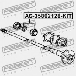 GOLYÓSCSAPÁGYAS HÁTSÓ FÉLTENGELY MEGHAJTÓ KÉSZLET TOYOTA CROWN GS13,LS13,MS13,YS130,UZS131,JZS13 1987.09-1991. 04421-30031
