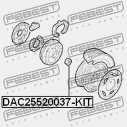 HÁTSÓ KERÉKAGYCSAPÁGY JAVÍTÓ KÉSZLET RENAULT LOGAN 2005-2013 7701205812