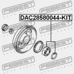HÁTSÓ KERÉKAGY CSAPÁGY JAVÍTÓ KÉSZLET SUZUKI SWIFT RS413/RS415/RS416 2003-2010 46860-63J00