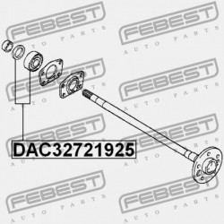 GOLYÓSCSAPÁGY HÁTSÓ FÉLTENGELY MEGHAJTÓ KÉSZLET DAIHATSU TERIOS J200/J211 2006- 90043-63248-000
