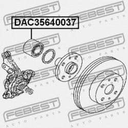 ELSŐ KERÉKAGYCSAPÁGY TOYOTA PASSO KGC1,QNC10 2004.05-2010.02 JP 90043-63253