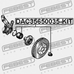 ELSŐ KERÉKAGYCSAPÁGY JAVÍTÓ KÉSZLET RENAULT CLIO II 1998-2005 7701465181