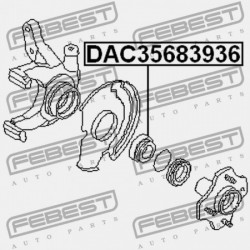 NISSAN MARCH K11 ELSŐ KERÉKAGYCSAPÁGY 1992.01-2002.02 JP 40210-41B00