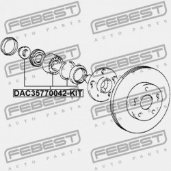 ELSŐ KERÉKAGYCSAPÁGY TOYOTA CROWN/CROWN MAJESTA GS151,JZS15,LS151,UZS15 1995.08-2 90903-63006