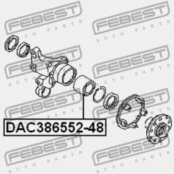HÁTSÓ KERÉKAGYCSAPÁGY SUBARU IMPREZA G11 2000.02-2007.04 JP 28016-AA030