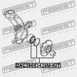 ELSŐ KERÉKAGYCSAPÁGY JAVÍTÓ KÉSZLET CITROEN C1 2006-2014 6822.JL