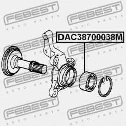 ELSŐ KERÉKAGYCSAPÁGY TOYOTA RUSH J200E,J210E 2006.01- JP 90043-63369