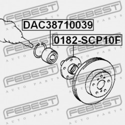 ELÜLSŐ KERÉKAGYCSAPÁGY TOYOTA VITZ NCP1,SCP1 1999.01-2005.01 JP 90369-38021