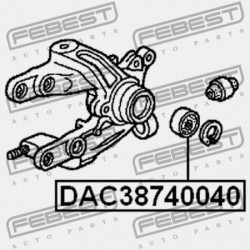 HÁTSÓ KERÉKAGYCSAPÁGY HONDA ACCORD WAGON CM1 2003-2008 JP 44300-S3P-008