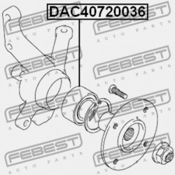 SUZUKI SWIFT RS413/RS415/RS416 ELSŐ KERÉKAGYCSAPÁGY 2003-2010 43440-54G02