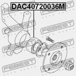 SUZUKI SWIFT RS413/RS415/RS416 ELSŐ KERÉKAGYCSAPÁGY 2003-2010 43440-51K00