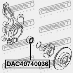 ELSŐ KERÉKAGYCSAPÁGY NISSAN ALMERA UK MÁRKA N16E 2000.02-2006.11 EL 40210-4M400