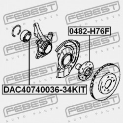 ELSŐ KERÉKAGYCSAPÁGY MITSUBISHI LANCER/MIRAGE CJ-CP 1995.08-2000.08 JPN MR449797
