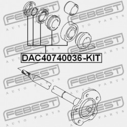 HÁTSÓ KERÉKAGY CSAPÁGY JAVÍTÓ KÉSZLET SUZUKI GRAND VITARA/GRAND ESCUDO XL-7 JA627 2001-2006 43591-54J00