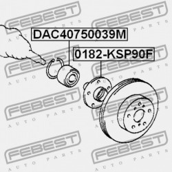ELSŐ KERÉKAGYCSAPÁGY TOYOTA SIENTA NCP175,NHP170,NSP17 2015.06- JP 90363-W0005