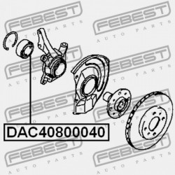 ELÜLSŐ KERÉKAGYCSAPÁGY MITSUBISHI LANCER,LANCER CEDIA CS,CT 2000.03-2009.08 JPN MR491449