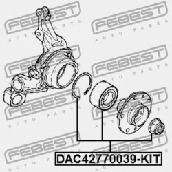 HÁTSÓ KERÉKAGY CSAPÁGY JAVÍTÓ KÉSZLET RENAULT DUSTER 2011- 402109533R