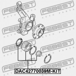 ELSŐ KERÉKAGYCSAPÁGY JAVÍTÓ KÉSZLET RENAULT MEGANE II 2002-2008 7701210111