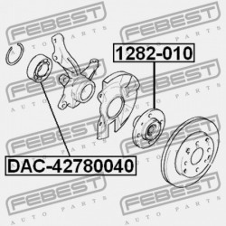 HYUNDAI I30/I30CW 07 (2007-) EUR ELSŐ KERÉKAGY CSAPÁGYAZÁS 51720-2H000