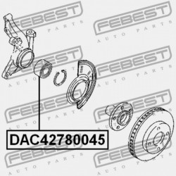 ELSŐ KERÉKAGY CSAPÁGYAZÁS MAZDA TRIBUTE CZ 2001-2011 USA EC01-33-048