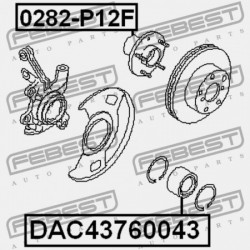 ELSŐ KERÉKAGYCSAPÁGY NISSAN PRIMERA P12E 2002.01-2007.05 EL 40210-3Z000
