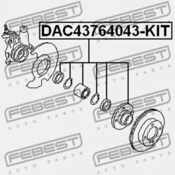 NISSAN PRIMERA P11 ELSŐ KERÉKAGYCSAPÁGY 1996.12-2001.12 GL 40210-05U00