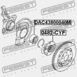 ELSŐ KERÉKAGYCSAPÁGY MITSUBISHI LANCER CY,CZ 2007.03-2013.02 EUR MN101347