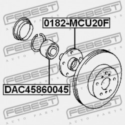 ELSŐ KERÉKAGYCSAPÁGY TOYOTA HIGHLANDER (NAP) ASU50,GSU5,GVU58 2013.12- US 90369-A0002
