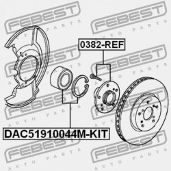 HONDA CR-V RE7 2008-2011 EU ELSŐ KERÉKAGY CSAPÁGYAZÁS 44300-SWW-E01