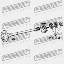HÁTSÓ TENGELY GÖRGŐSCSAPÁGY HÁTSÓ FÉLTENGELY MEGHAJTÓ KÉSZLET JEEP GRAND CHEROKEE 1997-2004 05012825AA