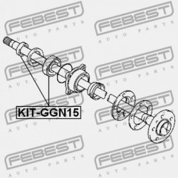 GOLYÓSCSAPÁGY HÁTSÓ FÉLTENGELY MEGHAJTÓ KÉSZLET TOYOTA HILUX GGN15,25,35,KUN1,2,3,LAN15,25,35,TGN1,26,36 200 90363-T0009