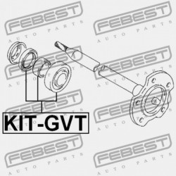 GOLYÓSCSAPÁGYAS HÁTSÓ FÉLTENGELY MEGHAJTÓ KÉSZLET SUZUKI GRAND VITARA/ESCUDO SQ416/SQ420/SQ625 1998-2006 43591-65D00