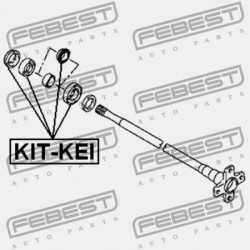 GOLYÓSCSAPÁGYAS HÁTSÓ FÉLTENGELY MEGHAJTÓ KÉSZLET SUZUKI IGNIS RG413/RG415/RM413/RM415 2000-2008 09262-30103