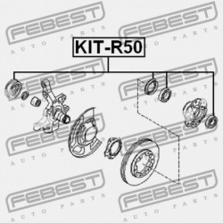GÖRGŐSCSAPÁGY ELSŐ FÉLTENGELY KÉSZLET NISSAN NISSAN TEHERAUTÓ D22 1997.02-2012.03 GL 40210-50W00