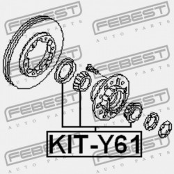 GÖRGŐSCSAPÁGY ELSŐ FÉLTENGELY KÉSZLET NISSAN PATROL(GR) Y61 1997.10-2010.03 EL 40202-VB226