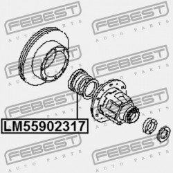 GÖRGŐS CSAPÁGY NISSAN CABSTAR F24M 2006.09- EL 43210-9X501