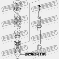 ELSŐ LENGÉSCSILLAPÍTÓ BURKOLAT MERCEDES BENZ E-OSZTÁLY 211 4 MATIC 2002-2009 A2113230092