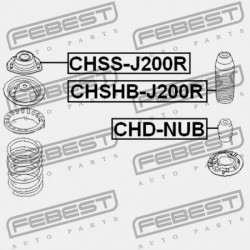HÁTSÓ LENGÉSCSILLAPÍTÓ BURKOLAT CHEVROLET OPTRA 2004-2007 CAN 96561749