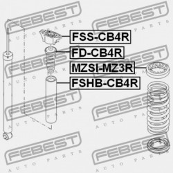HÁTSÓ LENGÉSCSILLAPÍTÓ VISSZARUGÓZÁS FORD FOCUS CB4 2008-2011 EU 1321003