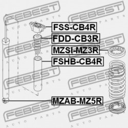 HÁTSÓ LENGÉSCSILLAPÍTÓ VISSZARUGÓZÁS FORD FOCUS C-MAX CB3 2007-2011 EU 1370318