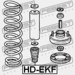 HONDA INTEGRA 4D DB6 JP ELSŐ LENGÉSCSILLAPÍTÓ VISSZARUGÓZÁS 52722-SM4-961