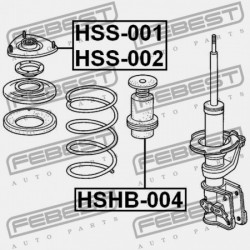 ELSŐ LENGÉSCSILLAPÍTÓ BURKOLAT + LÖKHÁRÍTÓ HONDA CIVIC ES1 2001-2005 EU 51722-S6A-004