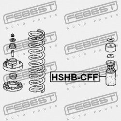 HONDA ACCORD 4D CF3 JP ELSŐ LENGÉSCSILLAPÍTÓ BURKOLAT 51722-S0A-004