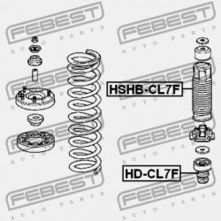 HONDA ACCORD CL9 2003-2008 EU ELSŐ LENGÉSCSILLAPÍTÓ BURKOLAT HONDA ACCORD CL9 2003-2008 EU 51688-SDA-A01