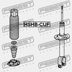 HÁTSÓ LENGÉSCSILLAPÍTÓ BORÍTÁS HONDA ACCORD CP2 2008-2011 US 52687-TA0-A01