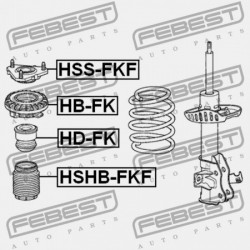 ELSŐ LENGÉSCSILLAPÍTÓ BURKOLAT HONDA CIVIC FK2 2009-2013 GN 51686-SMG-E01