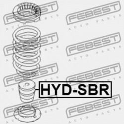 HÁTSÓ LENGÉSCSILLAPÍTÓ VISSZARUGÓZÁS HYUNDAI ACCENT 11 (2011-2014) HMA 55326-1M000