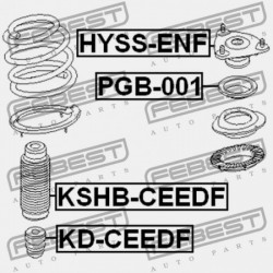 ELSŐ LENGÉSCSILLAPÍTÓ LENGÉSCSILLAPÍTÓ HYUNDAI I30 12 (2012-2015) GEN 54626-1H000